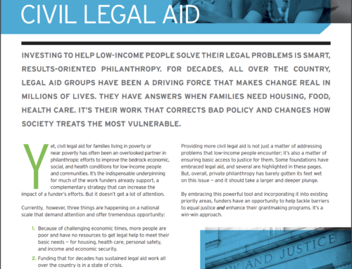 Natural Allies: Philanthropy & Civil Legal Aid