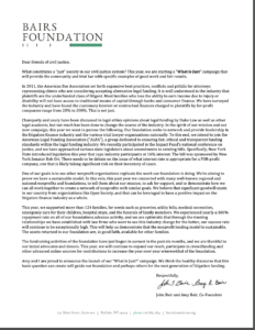 bairs foundation founders letter 2018