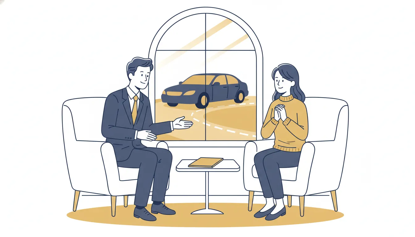Attorney and plaintiff discussing the timeline for pre-settlement funding after a car accident